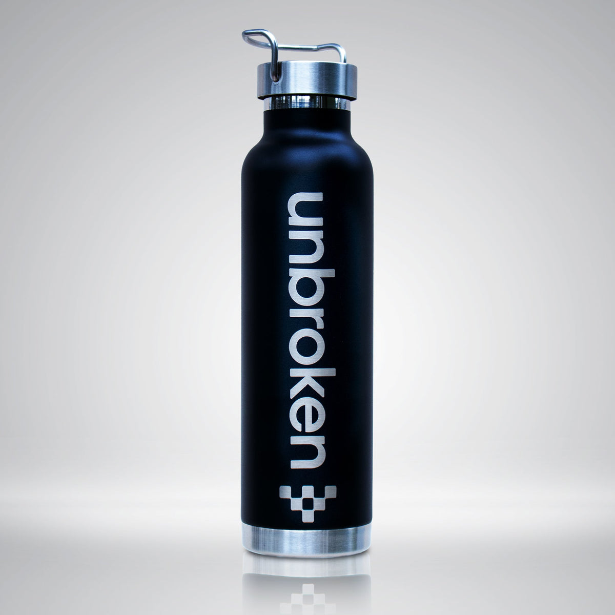 Black Unbroken 500 ml stainless steel bottle